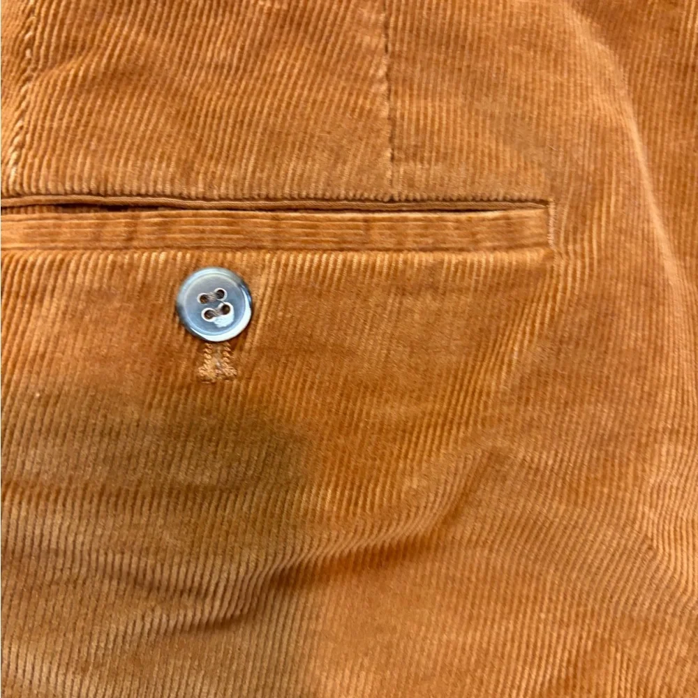 HILTLMen's Burnt Orange Corduroy‎ Pants